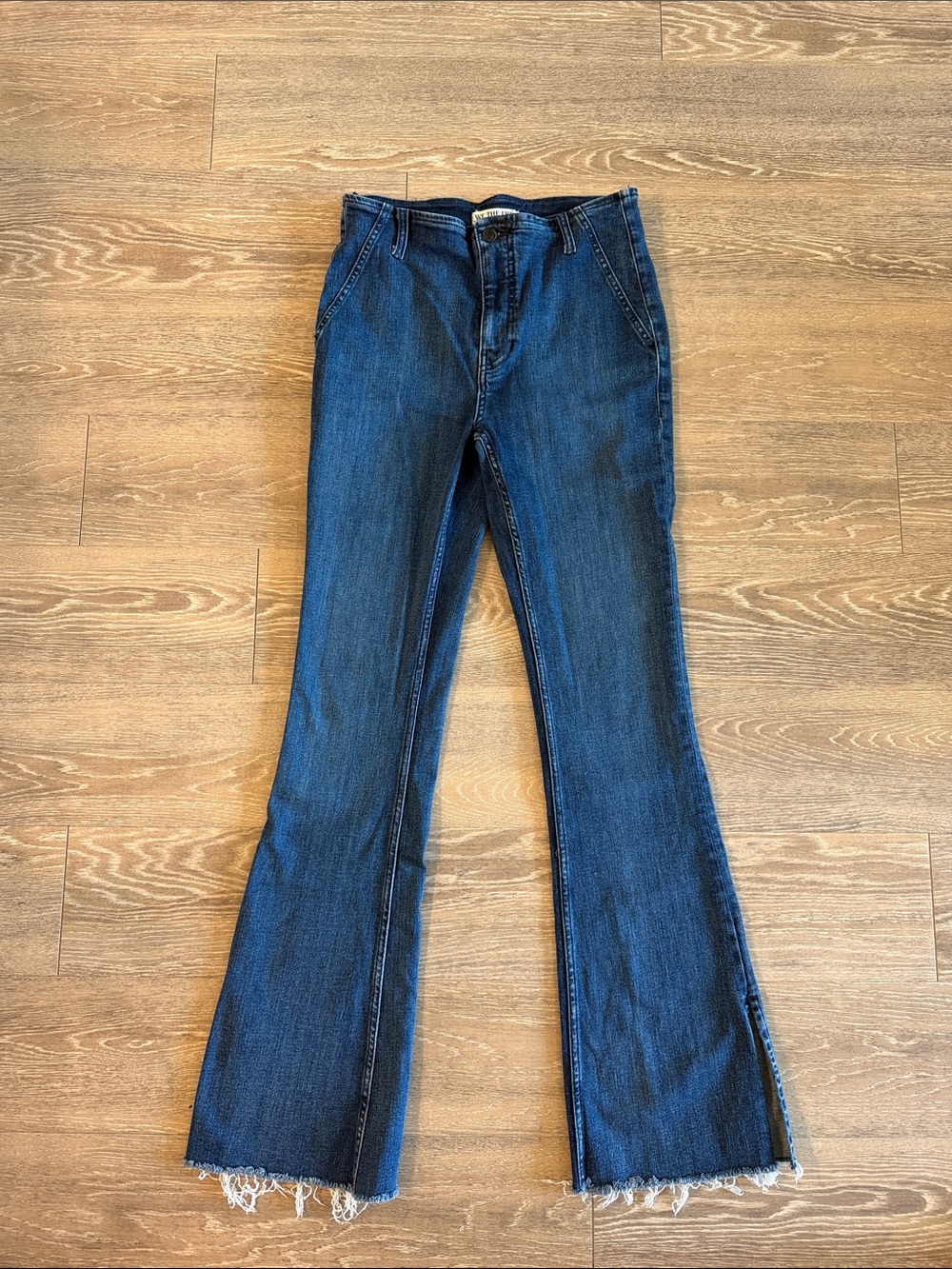 Free People Dark Blue Flare Jeans